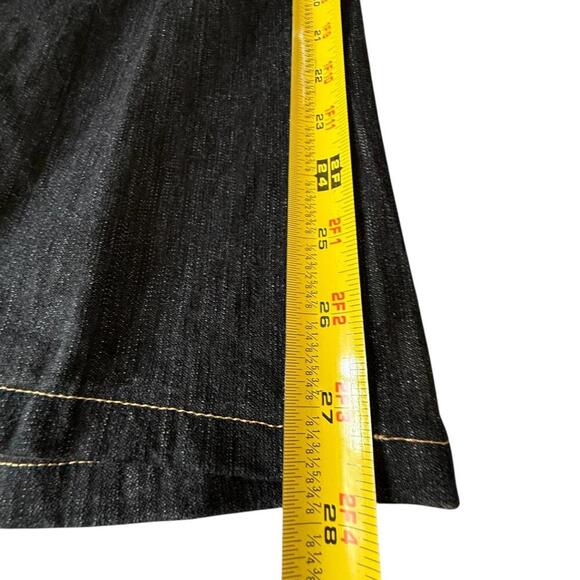 Suzanne Somers Collection Black Jeans – Size 8 – Red Rose Embroidery Y2K vibes - Picture 4 of 6